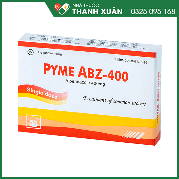 Pyme ABZ-400 điều trị giun sán